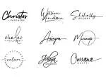 Handwritten company icon